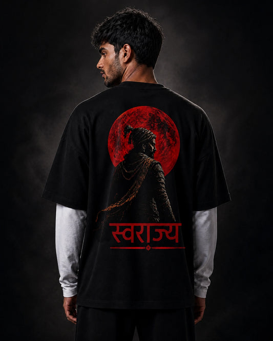 Swaraj Graphic Oversized Tee India | BhaariGear
