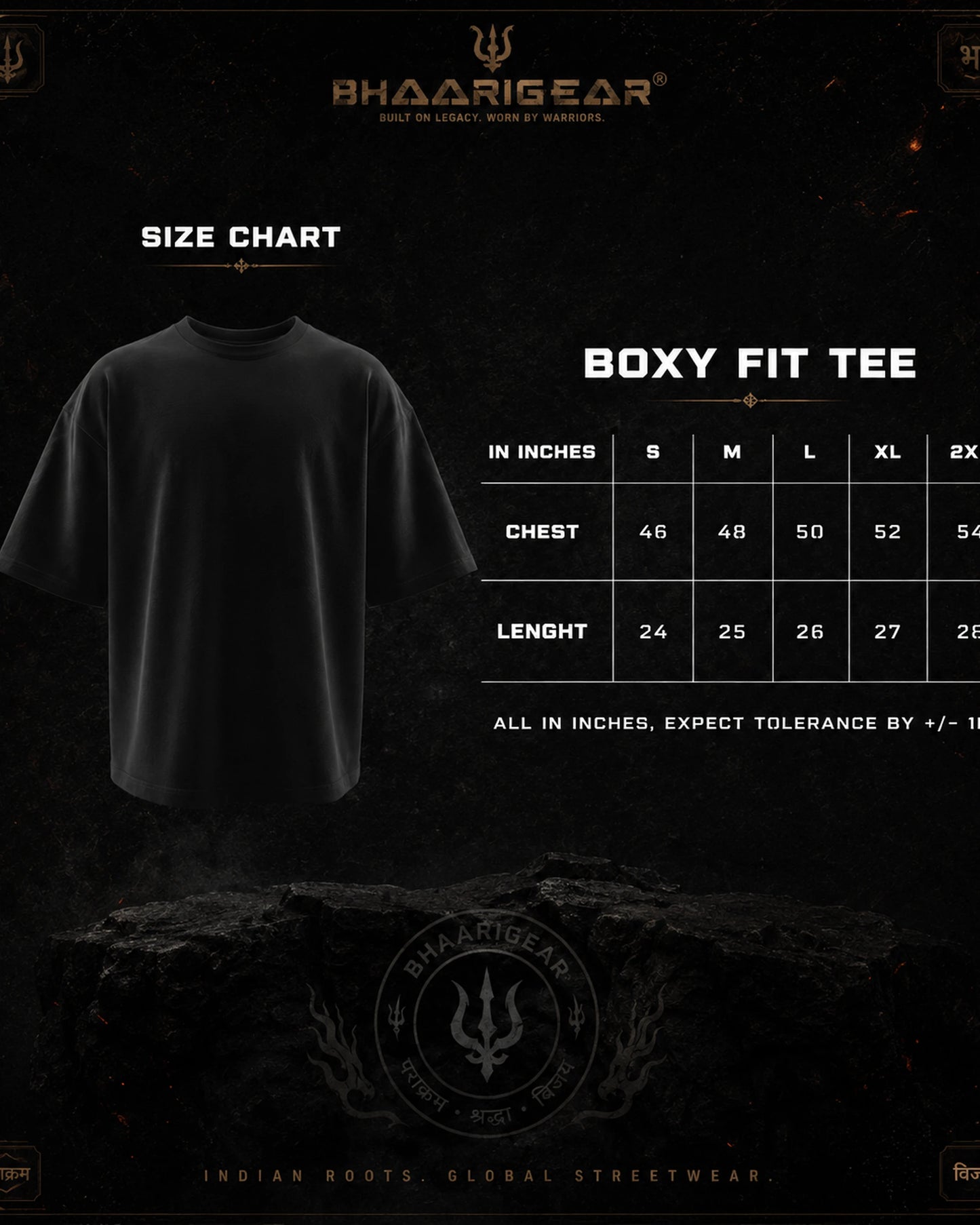Hanuman Ombre Wash Boxy Fit T Shirt | BhaariGear®