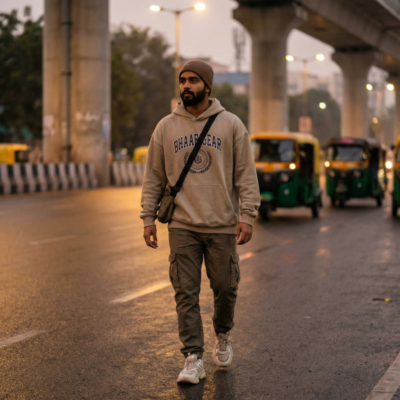 Men’s hoodies from BhaariGear featuring premium fabric, strong fits, and bold streetwear graphics.