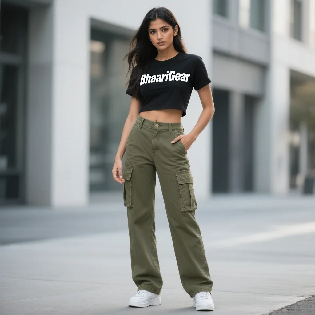 Women’s premium T-shirts by BhaariGear with soft fabric, clean fits, and expressive streetwear graphics.