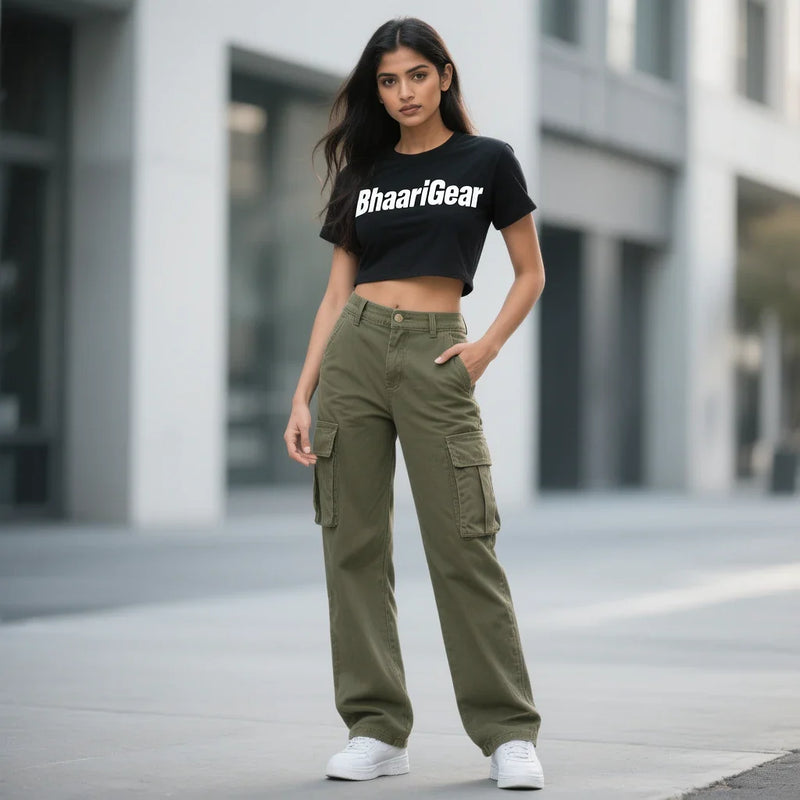 Women’s premium T-shirts by BhaariGear with soft fabric, clean fits, and expressive streetwear graphics.