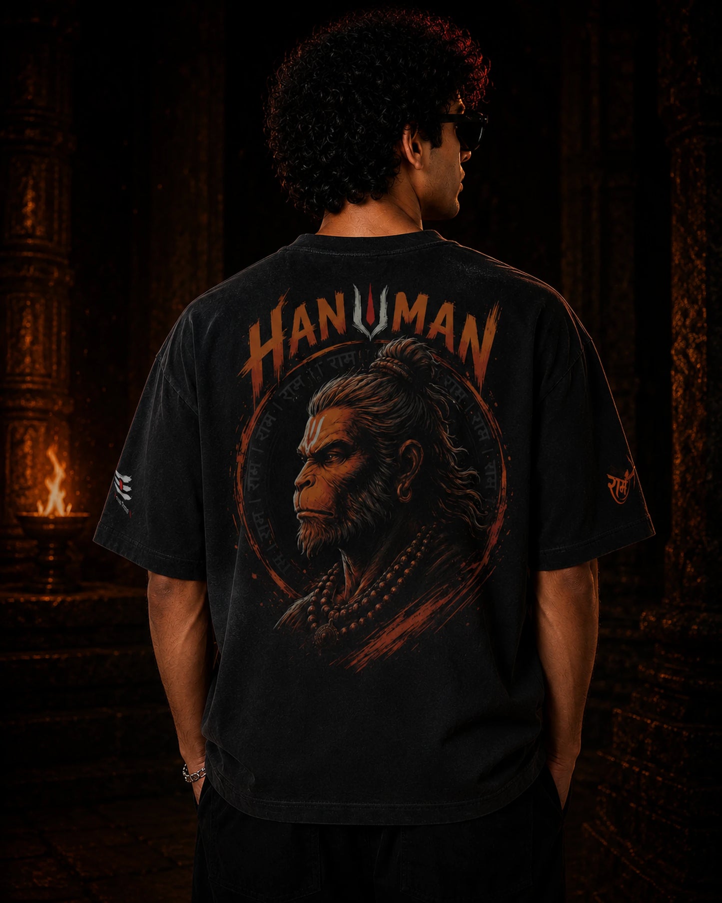 Hanuman Sankalp Boxy Fit Tee | BhaariGear®