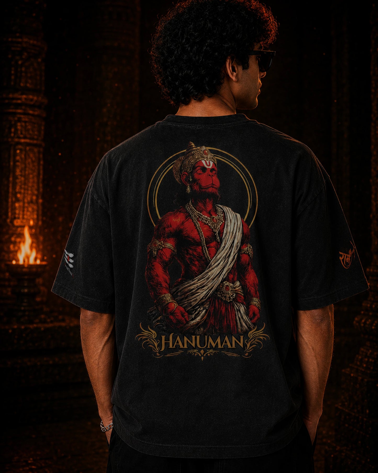 Hanuman Streetwear Oversized Tee – BhaariGear®