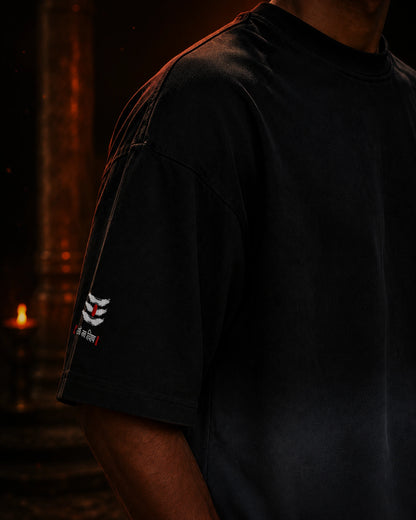 Hanuman Ombre Wash Boxy Fit T Shirt | BhaariGear®