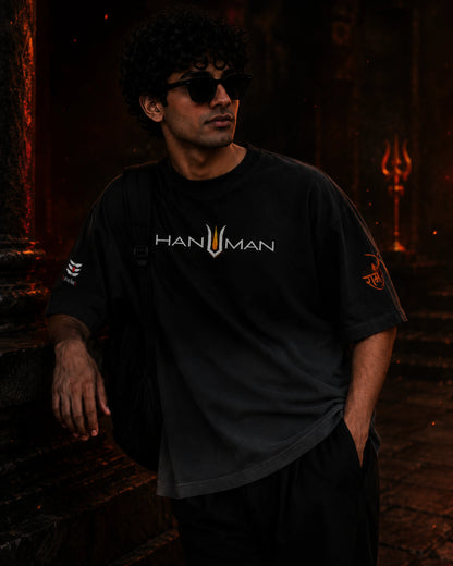 Hanuman Streetwear Oversized Tee – BhaariGear®