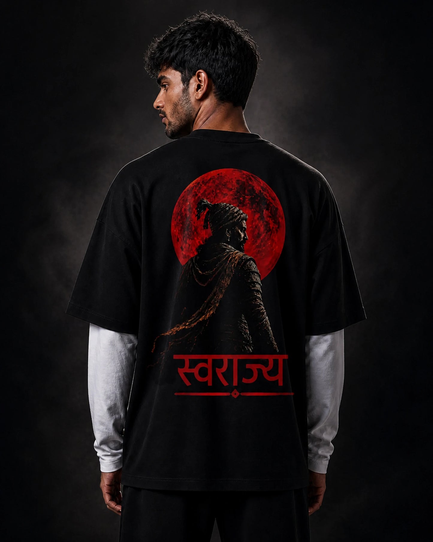 Swaraj Graphic Oversized Tee India | BhaariGear