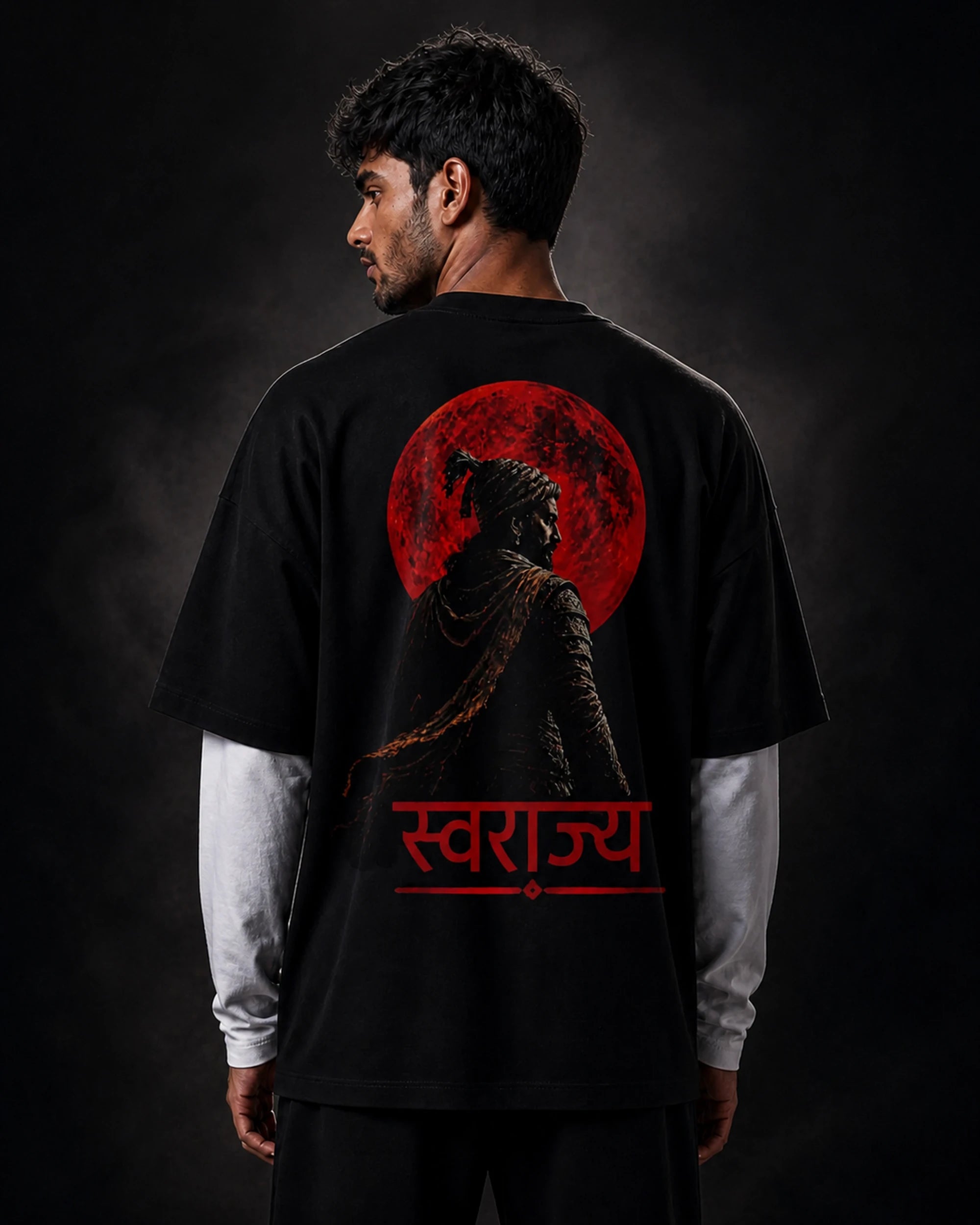 Swaraj Graphic Oversized Tee India | BhaariGear