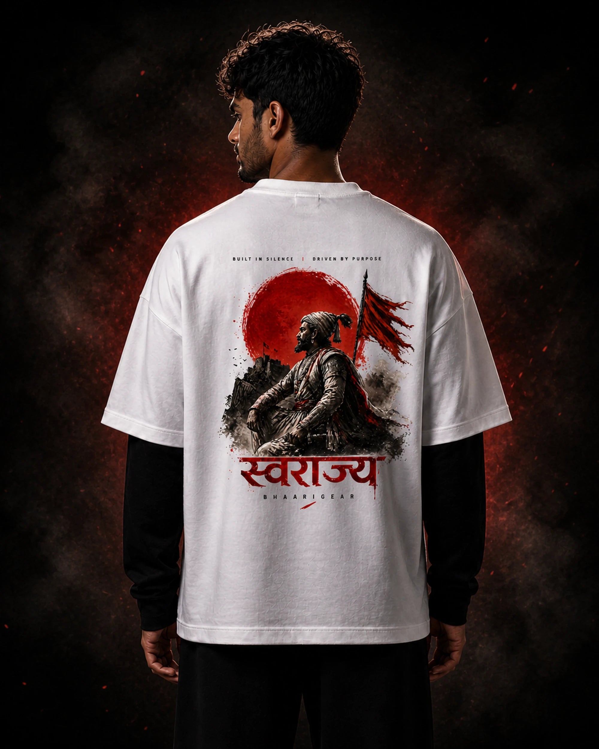 Built in Silence Purpose T Shirt Oversized | BhaariGear