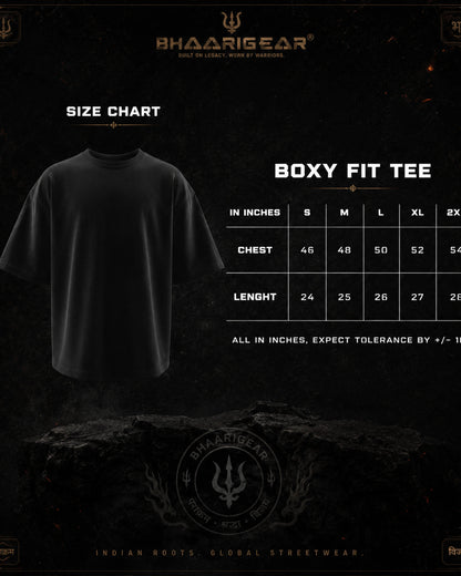Hanuman Ombre Wash Boxy Fit T Shirt | BhaariGear®
