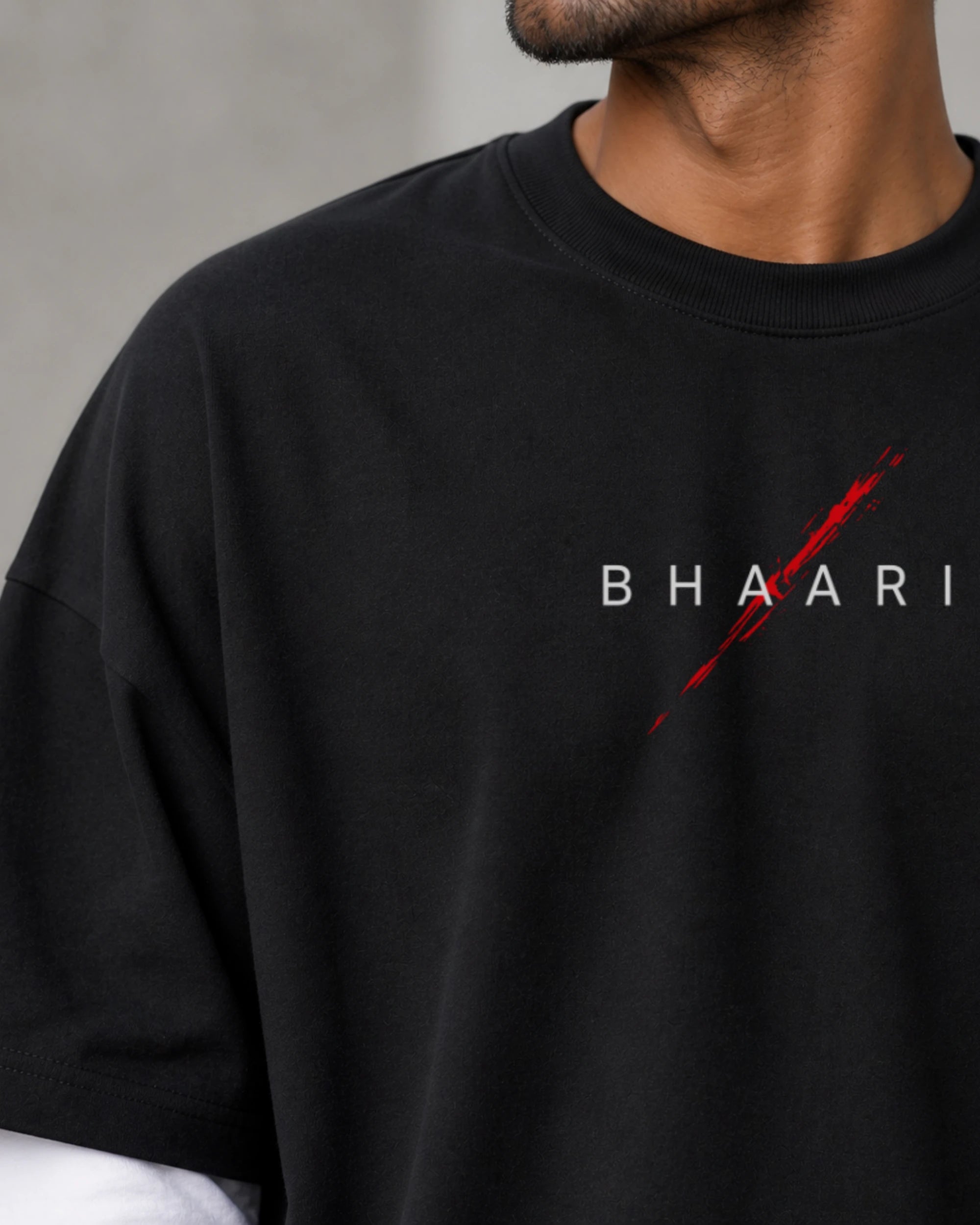 Swaraj Is Earned Oversized Tee – Premium | BhaariGear