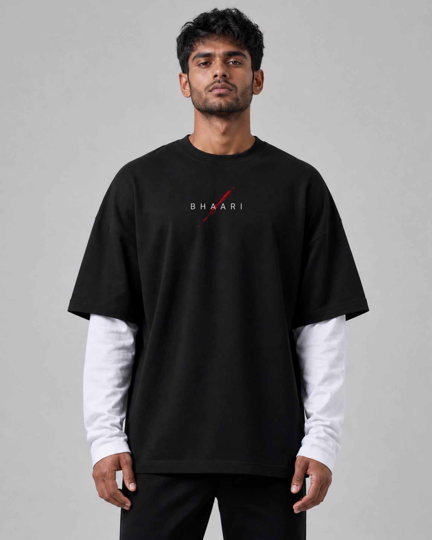 Swaraj Is Earned Oversized Tee – Premium | BhaariGear
