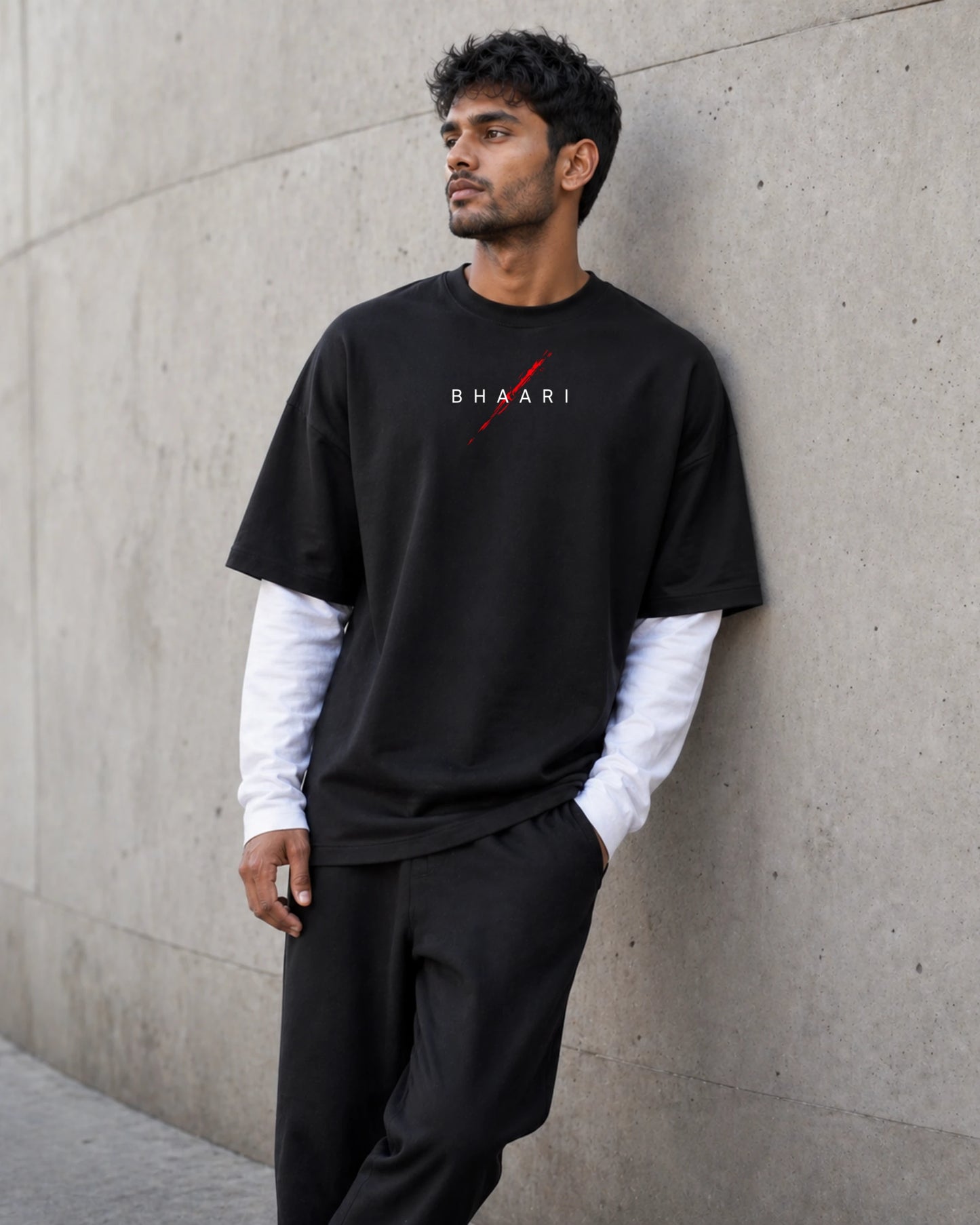 Swaraj Is Earned Oversized Tee – Premium | BhaariGear