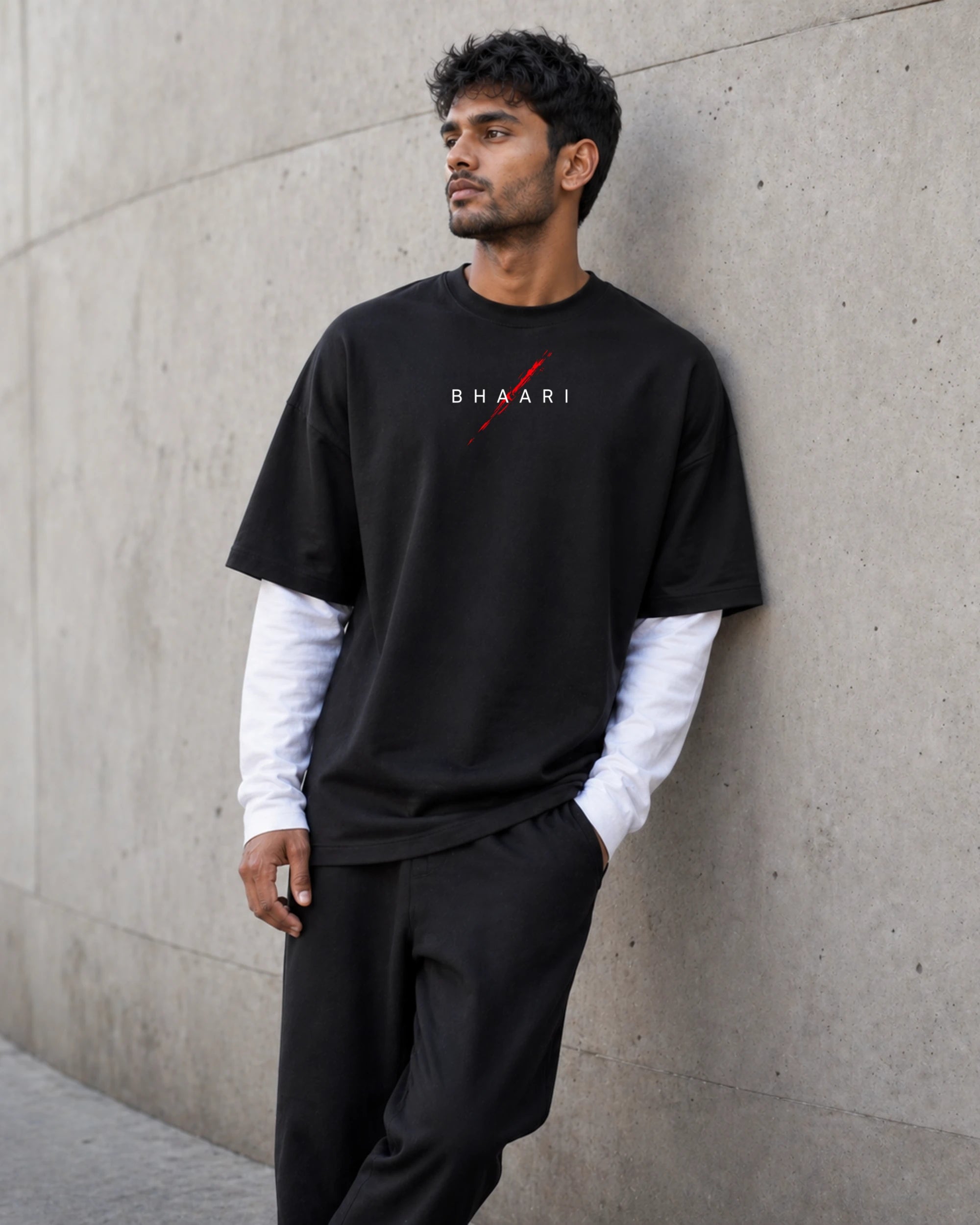 Swaraj Is Earned Oversized Tee – Premium | BhaariGear
