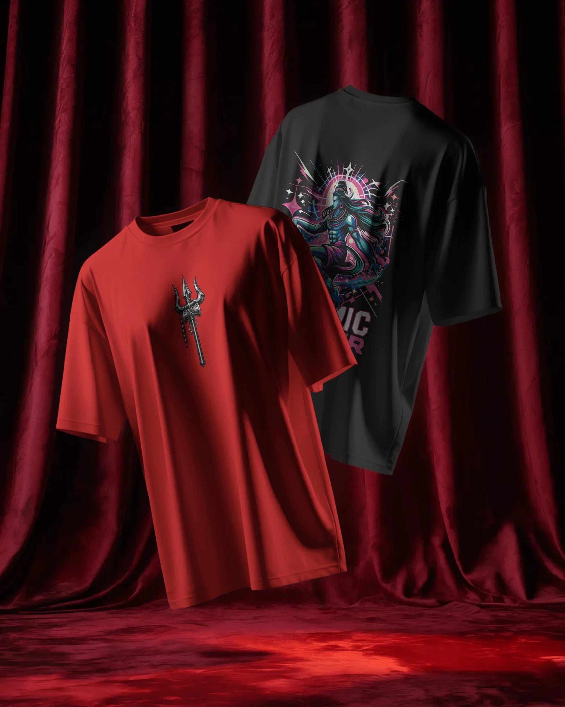 Shiva Streetwear T-Shirt – Cosmic Dancer Back | BhaariGear® - BhaariGear