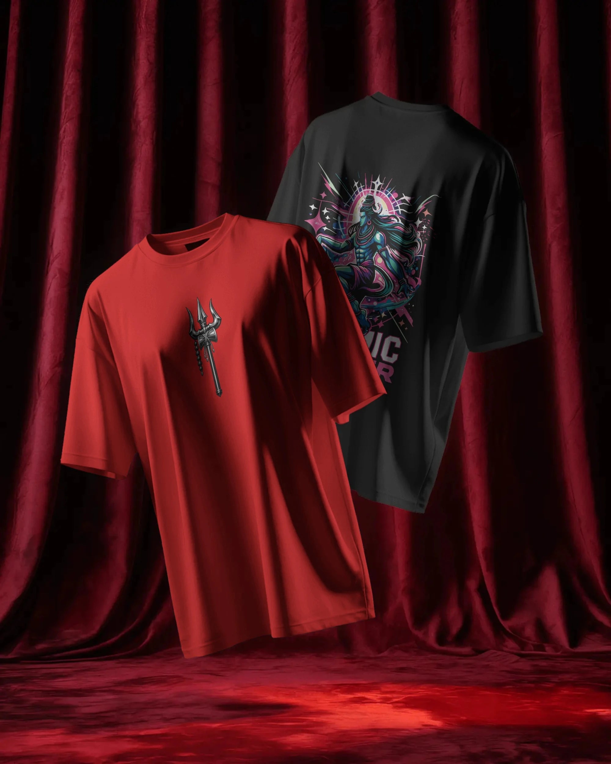 Shiva Streetwear T-Shirt – Cosmic Dancer Back | BhaariGear® - BhaariGear