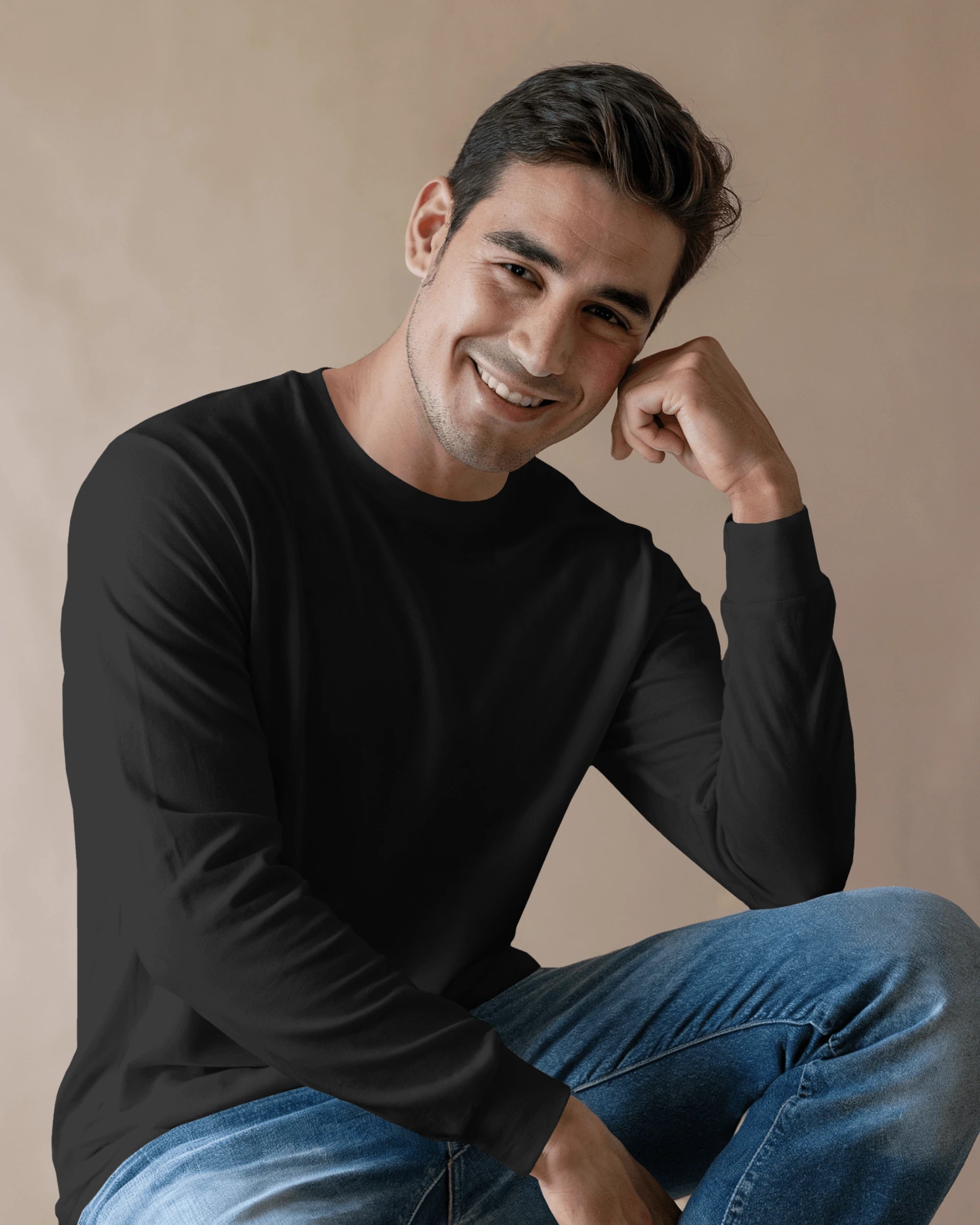 Discipline of a Soldier Rage of a Rebel graphic t shirt showing split design of modern Indian soldier and Maratha warrior with Marathi dog tag colour black_front view