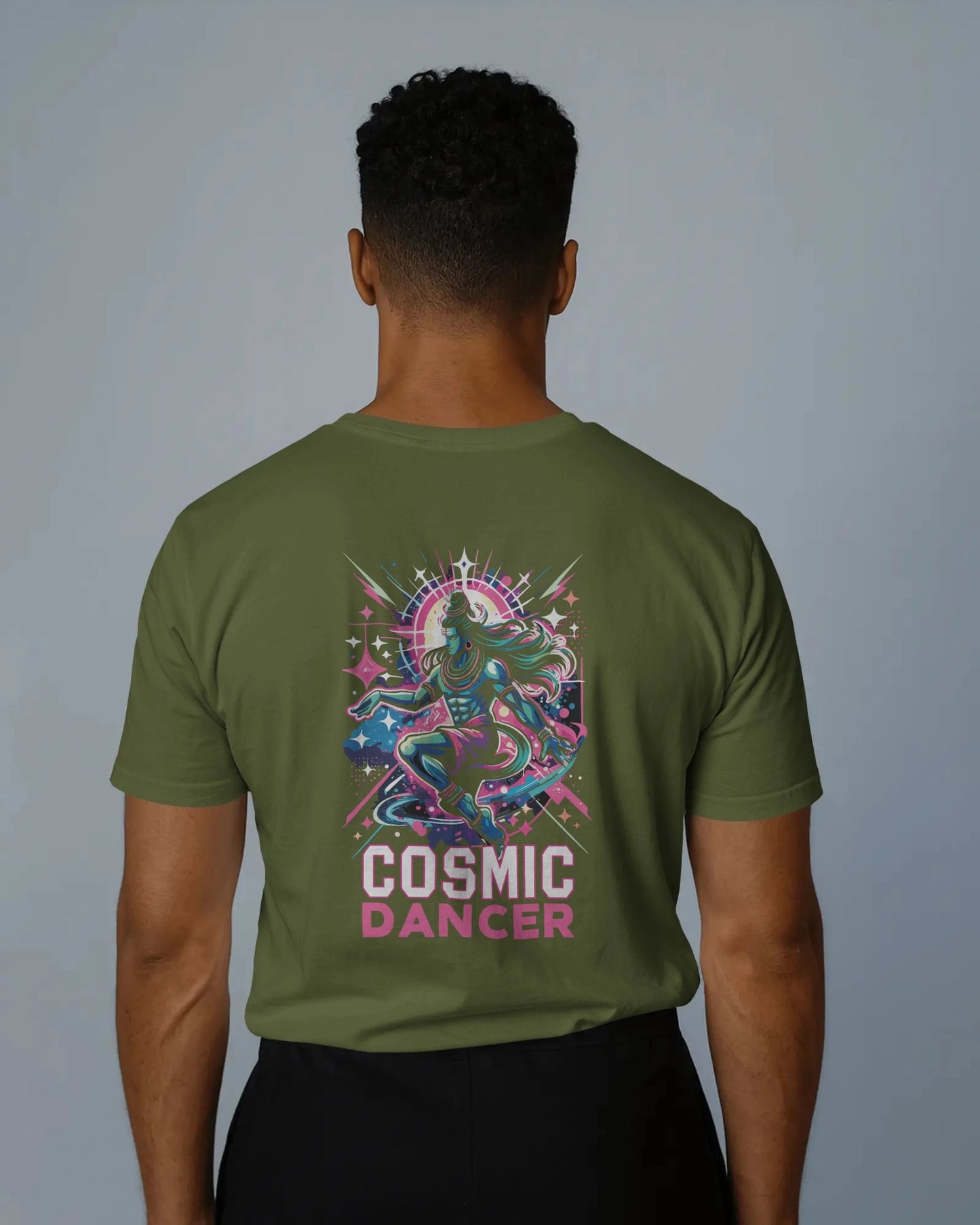 Shiva Streetwear T-Shirt – Cosmic Dancer Back | BhaariGear® - BhaariGear