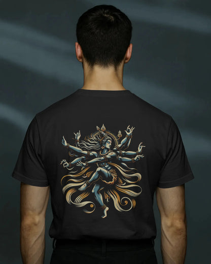 Shiva Dance Pose Streetwear T-Shirt – Nandi Front | BhaariGear® - BhaariGear
