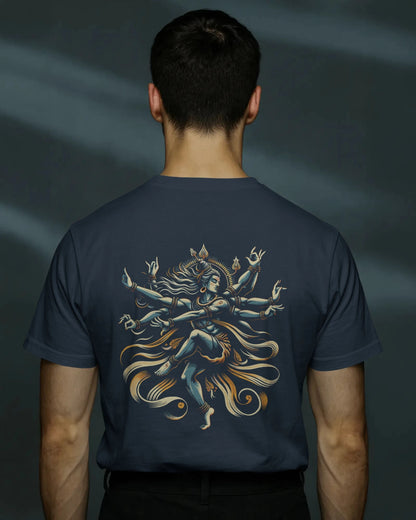 Shiva Dance Pose Streetwear T-Shirt – Nandi Front | BhaariGear® - BhaariGear