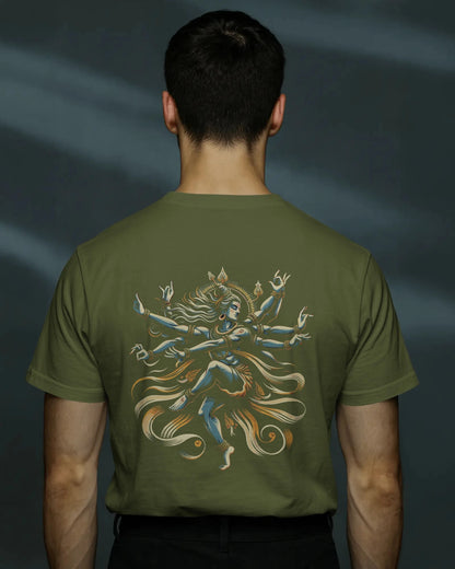 Shiva Dance Pose Streetwear T-Shirt – Nandi Front | BhaariGear® - BhaariGear