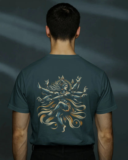 Shiva Dance Pose Streetwear T-Shirt – Nandi Front | BhaariGear® - BhaariGear