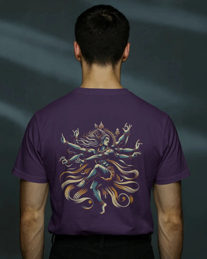 Shiva Dance Pose Streetwear T-Shirt – Nandi Front | BhaariGear® - BhaariGear