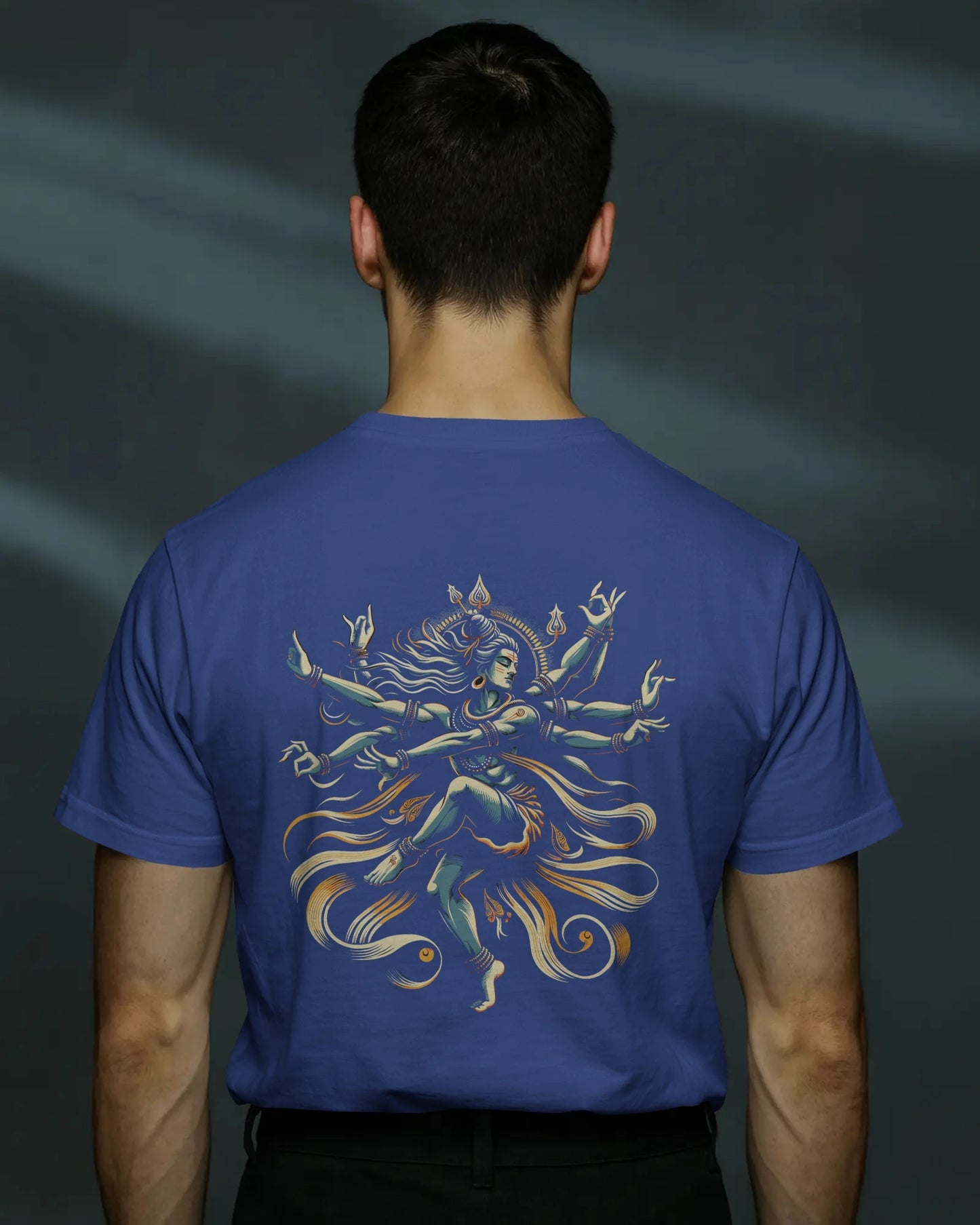 Shiva Dance Pose Streetwear T-Shirt – Nandi Front | BhaariGear® - BhaariGear