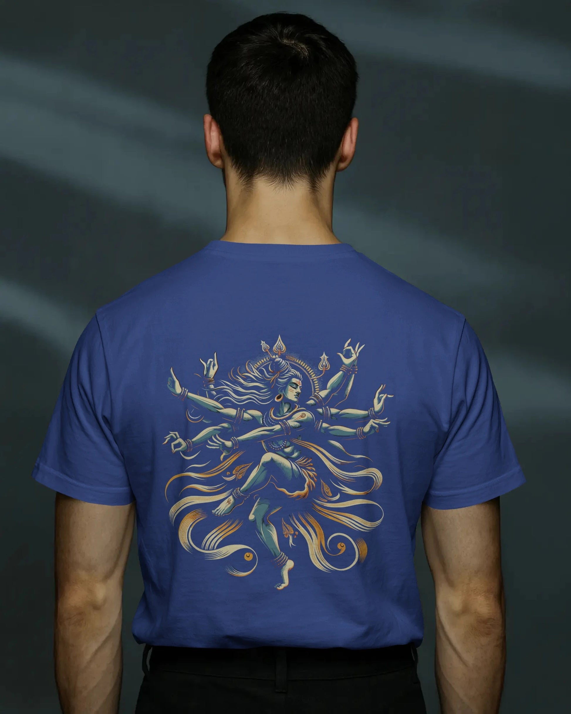 Shiva Dance Pose Streetwear T-Shirt – Nandi Front | BhaariGear® - BhaariGear
