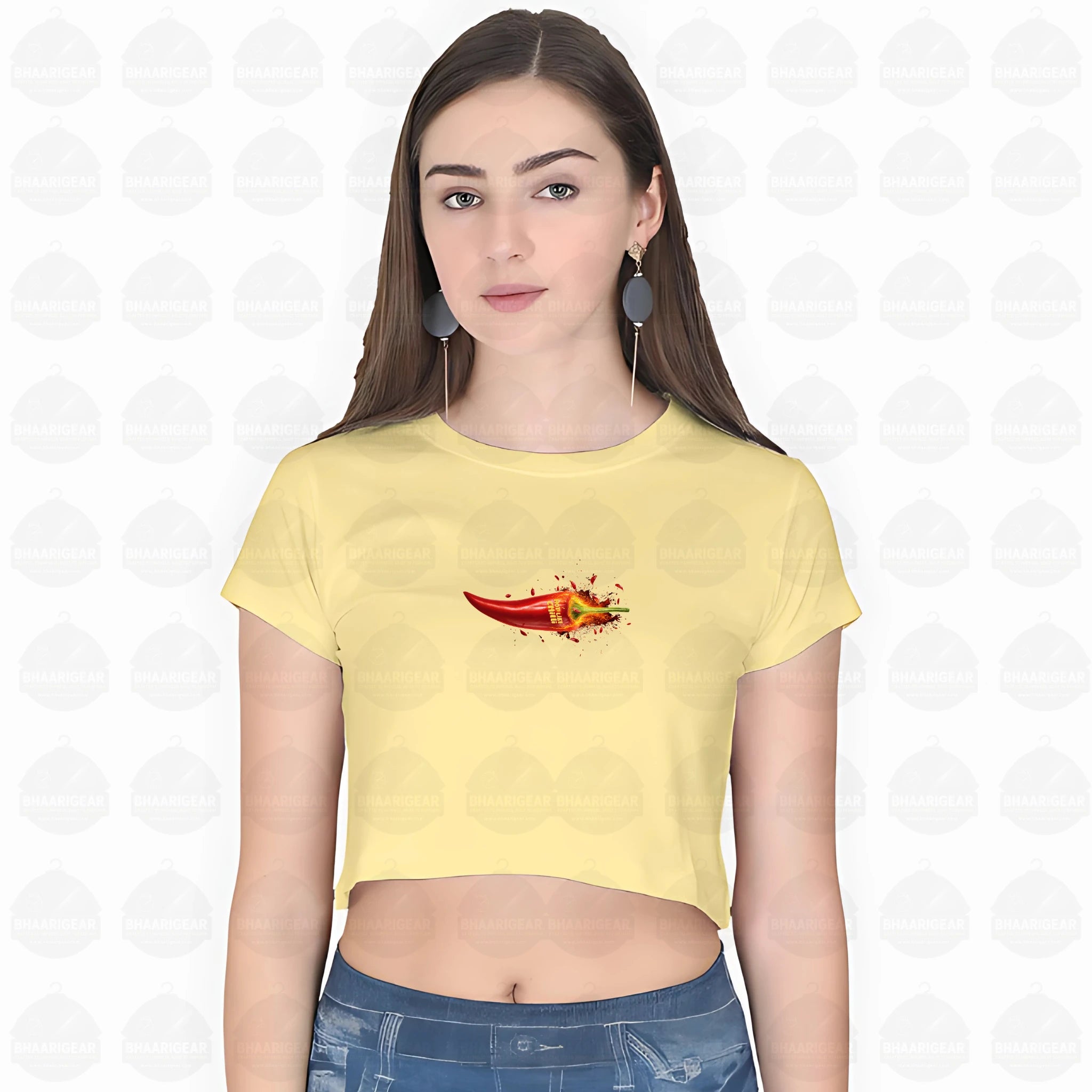 Hot Like Chilli Crop Top – Fiery Bold Streetwear - BhaariGear