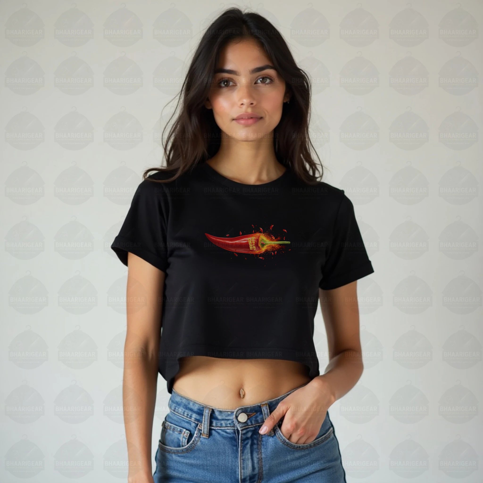 Hot Like Chilli Crop Top – Fiery Bold Streetwear - BhaariGear