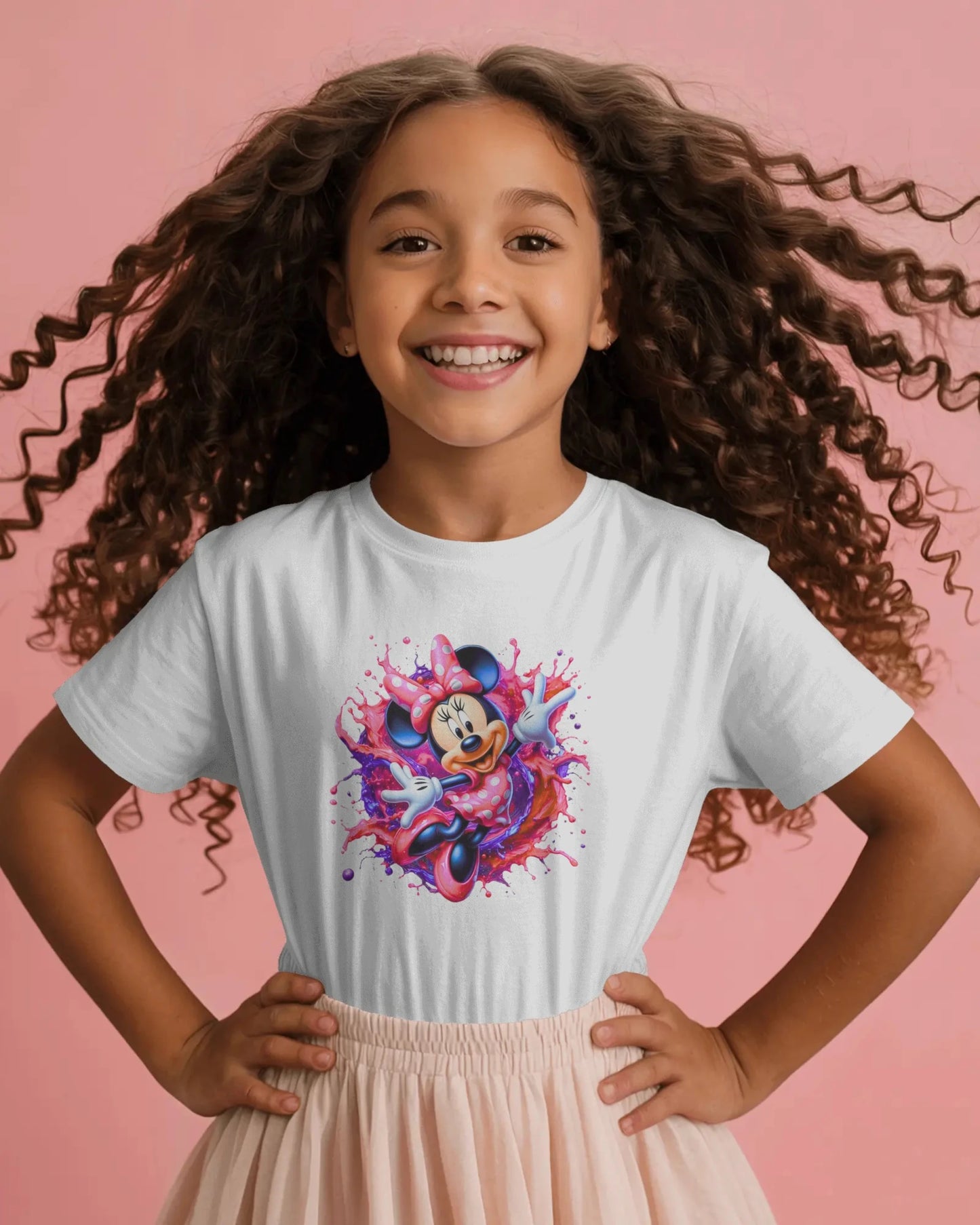 Girls Cute Printed T-Shirt – Happy Cartoon Style | BhaariGear® - BhaariGear