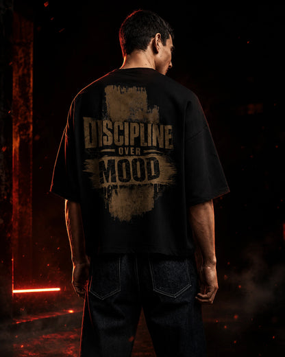 Discipline Over Mood Oversized T Shirt – BhaariGear®