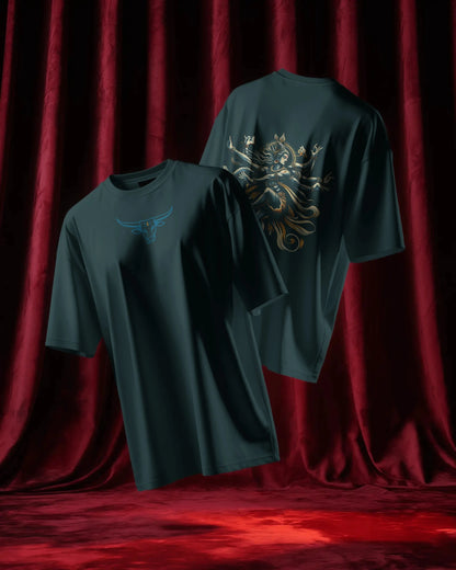 Shiva Dance Pose Streetwear T-Shirt – Nandi Front | BhaariGear® - BhaariGear