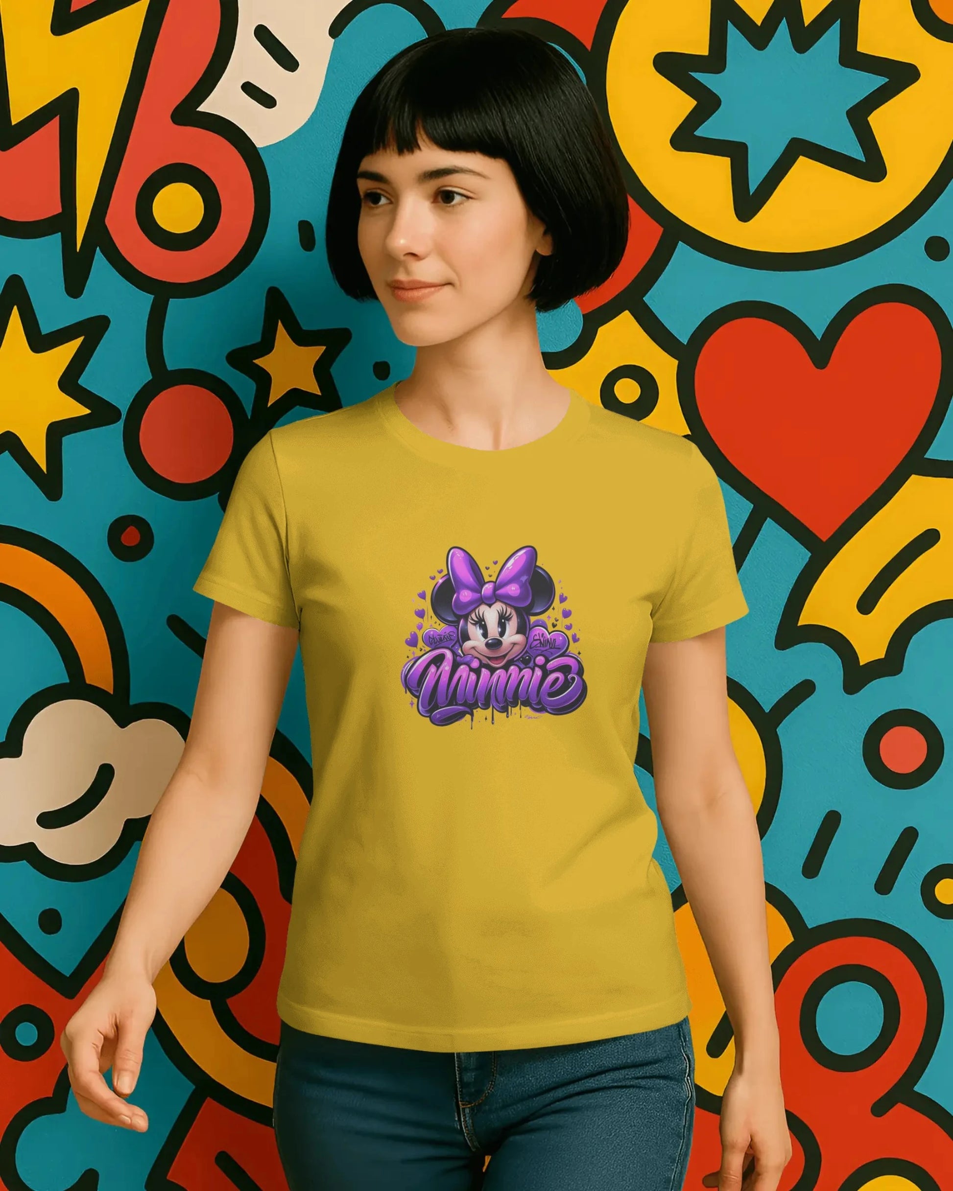 Teenage Girls Graphic T-Shirt | Cute Purple Streetwear – BhaariGear® - BhaariGear