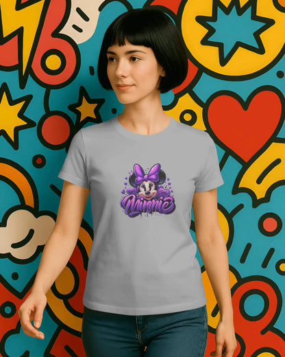 Teenage Girls Graphic T-Shirt | Cute Purple Streetwear – BhaariGear® - BhaariGear