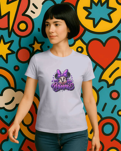 Teenage Girls Graphic T-Shirt | Cute Purple Streetwear – BhaariGear® - BhaariGear