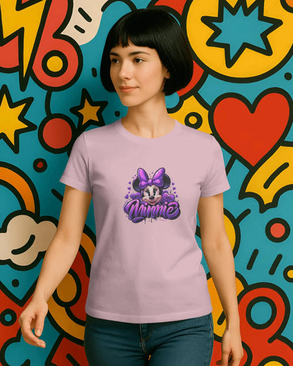 Teenage Girls Graphic T-Shirt | Cute Purple Streetwear – BhaariGear® - BhaariGear