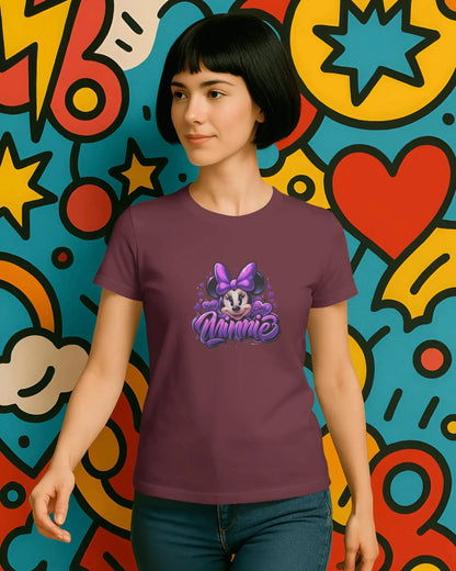 Teenage Girls Graphic T-Shirt | Cute Purple Streetwear – BhaariGear® - BhaariGear