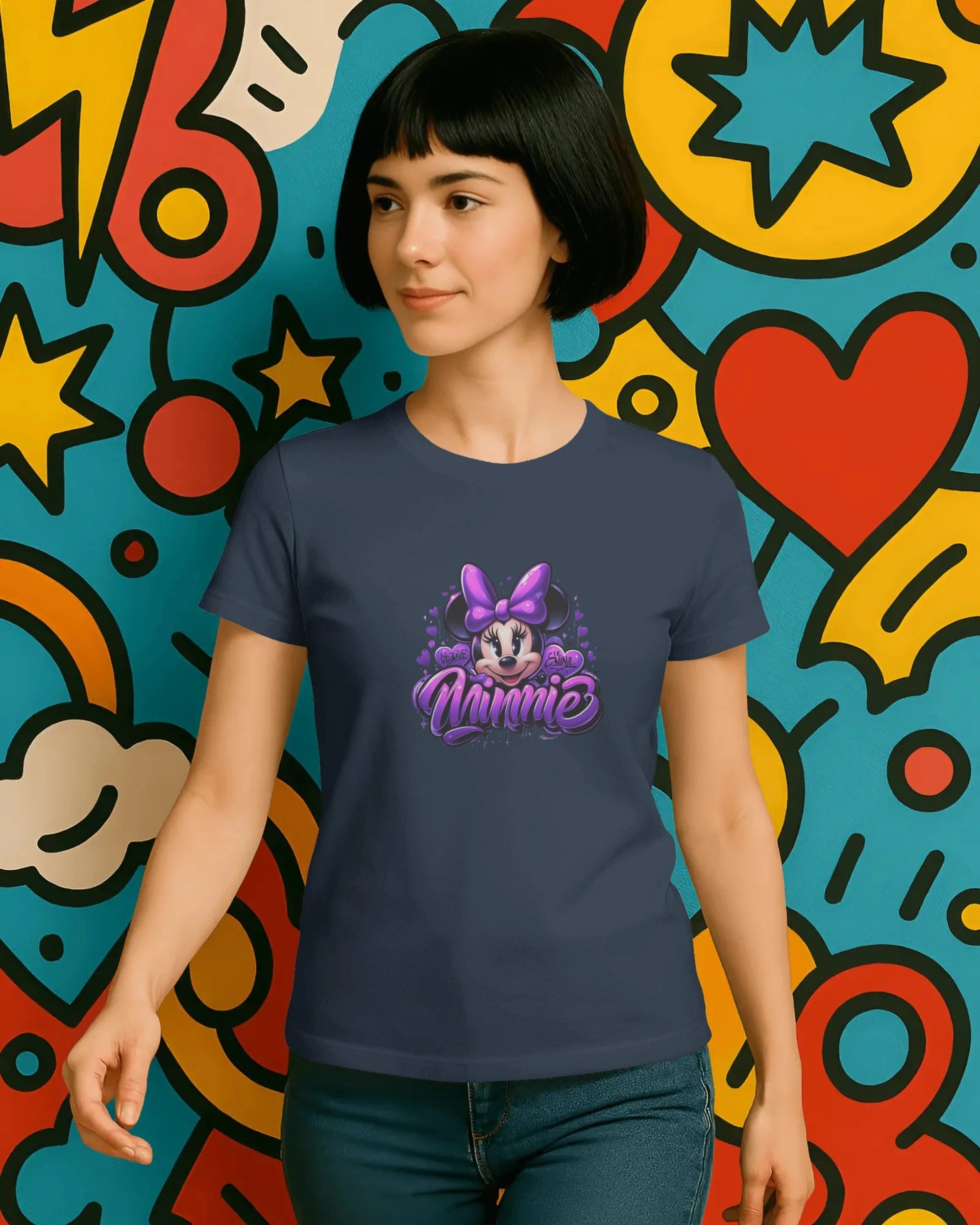 Teenage Girls Graphic T-Shirt | Cute Purple Streetwear – BhaariGear® - BhaariGear