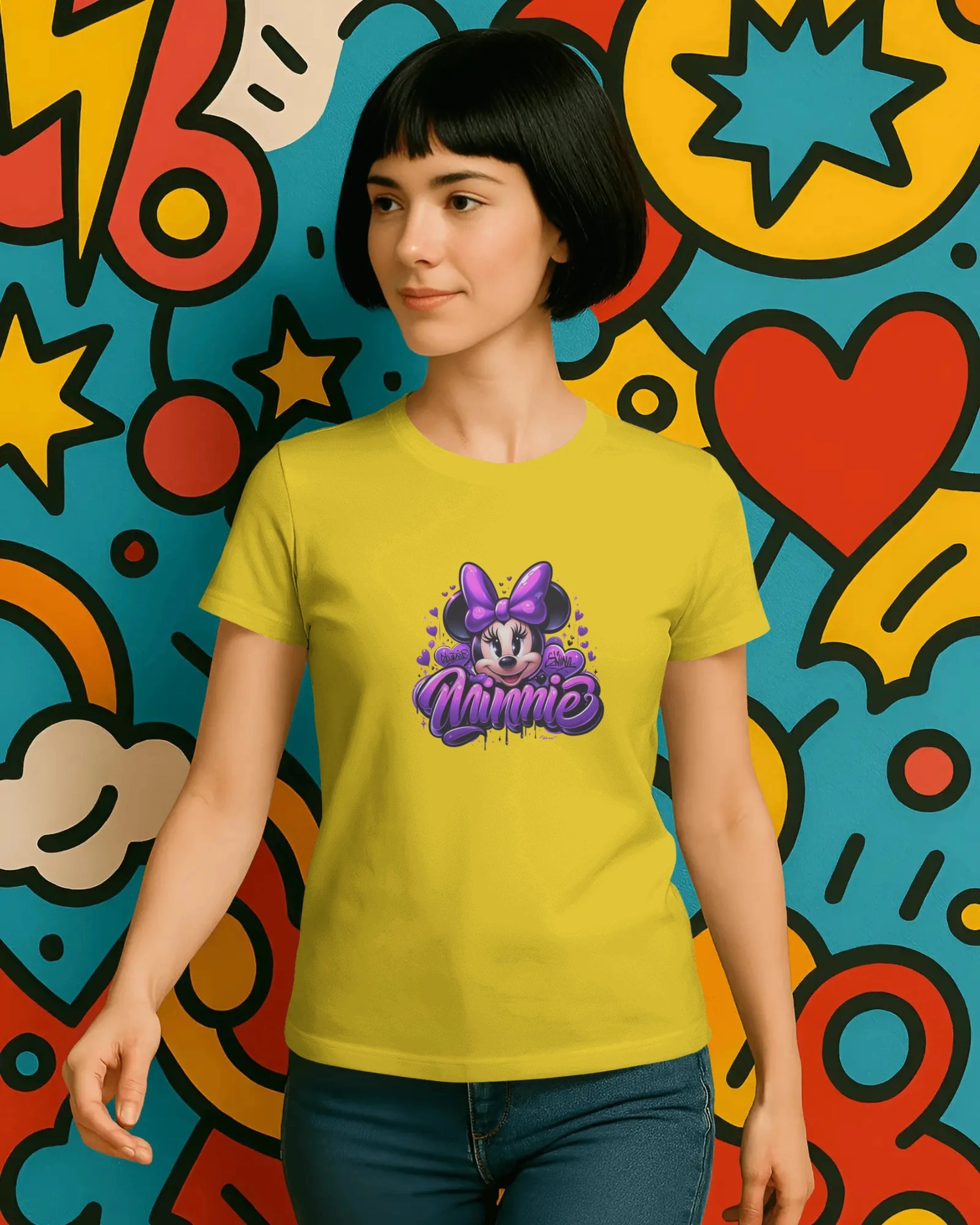 Teenage Girls Graphic T-Shirt | Cute Purple Streetwear – BhaariGear® - BhaariGear