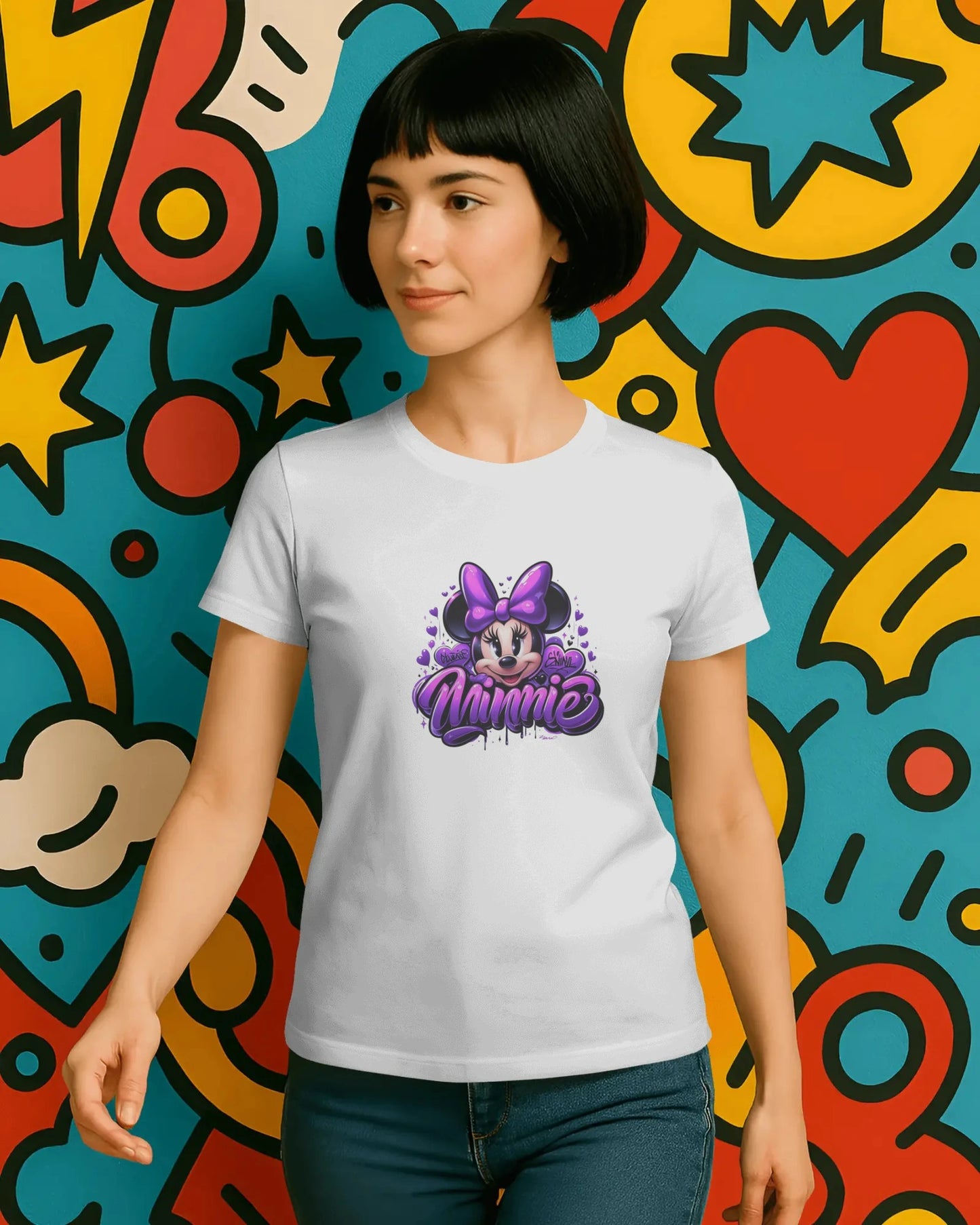 Teenage Girls Graphic T-Shirt | Cute Purple Streetwear – BhaariGear® - BhaariGear