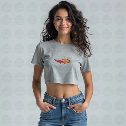 Hot Like Chilli Crop Top – Fiery Bold Streetwear - BhaariGear