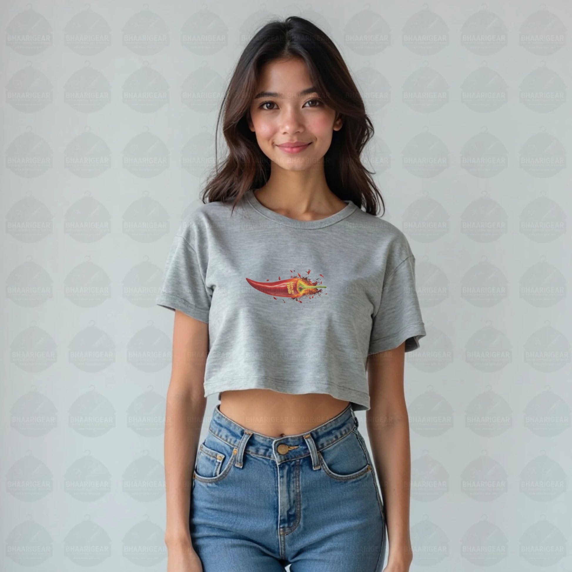 Hot Like Chilli Crop Top – Fiery Bold Streetwear - BhaariGear