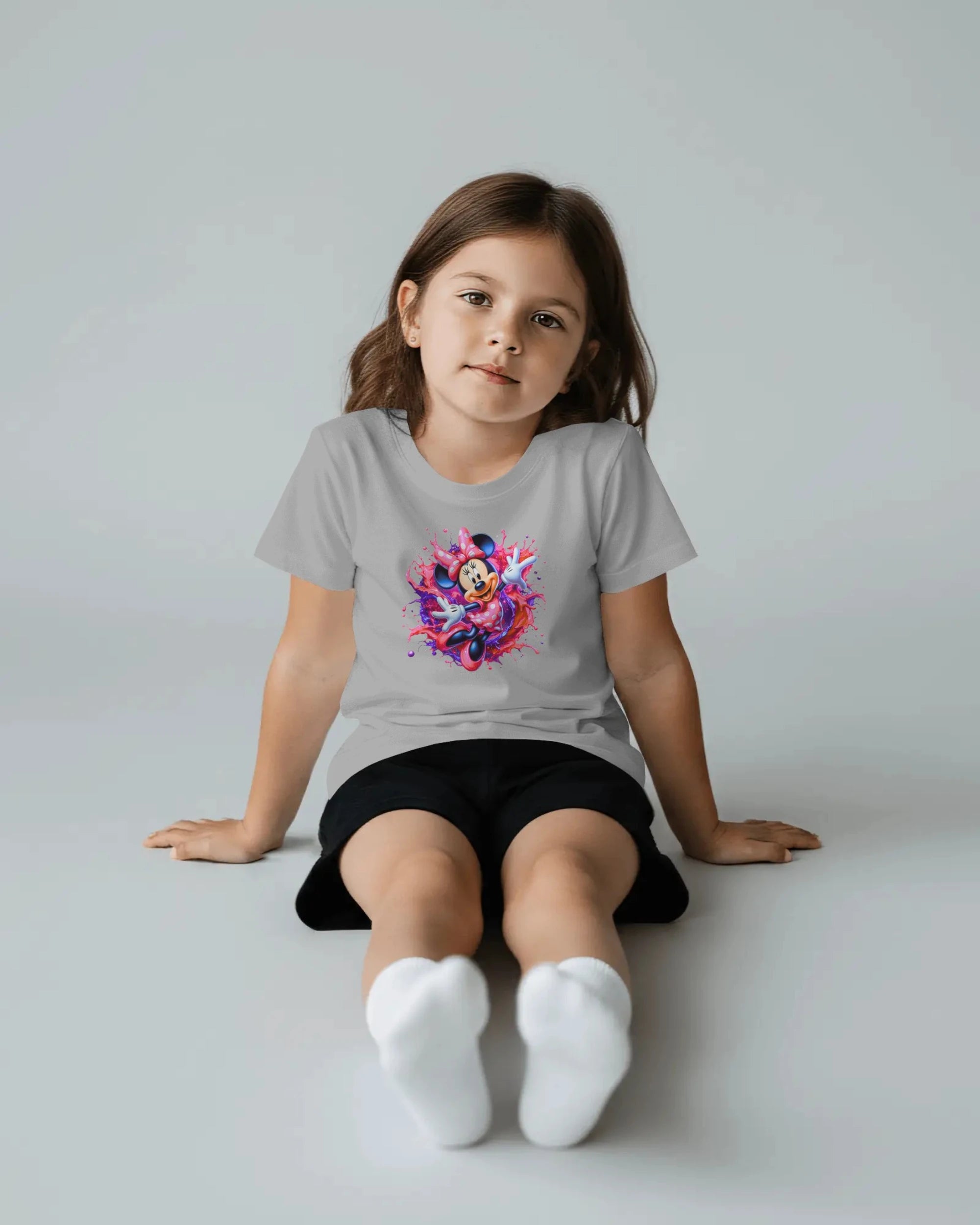 Girls Cute Printed T-Shirt – Happy Cartoon Style | BhaariGear® - BhaariGear