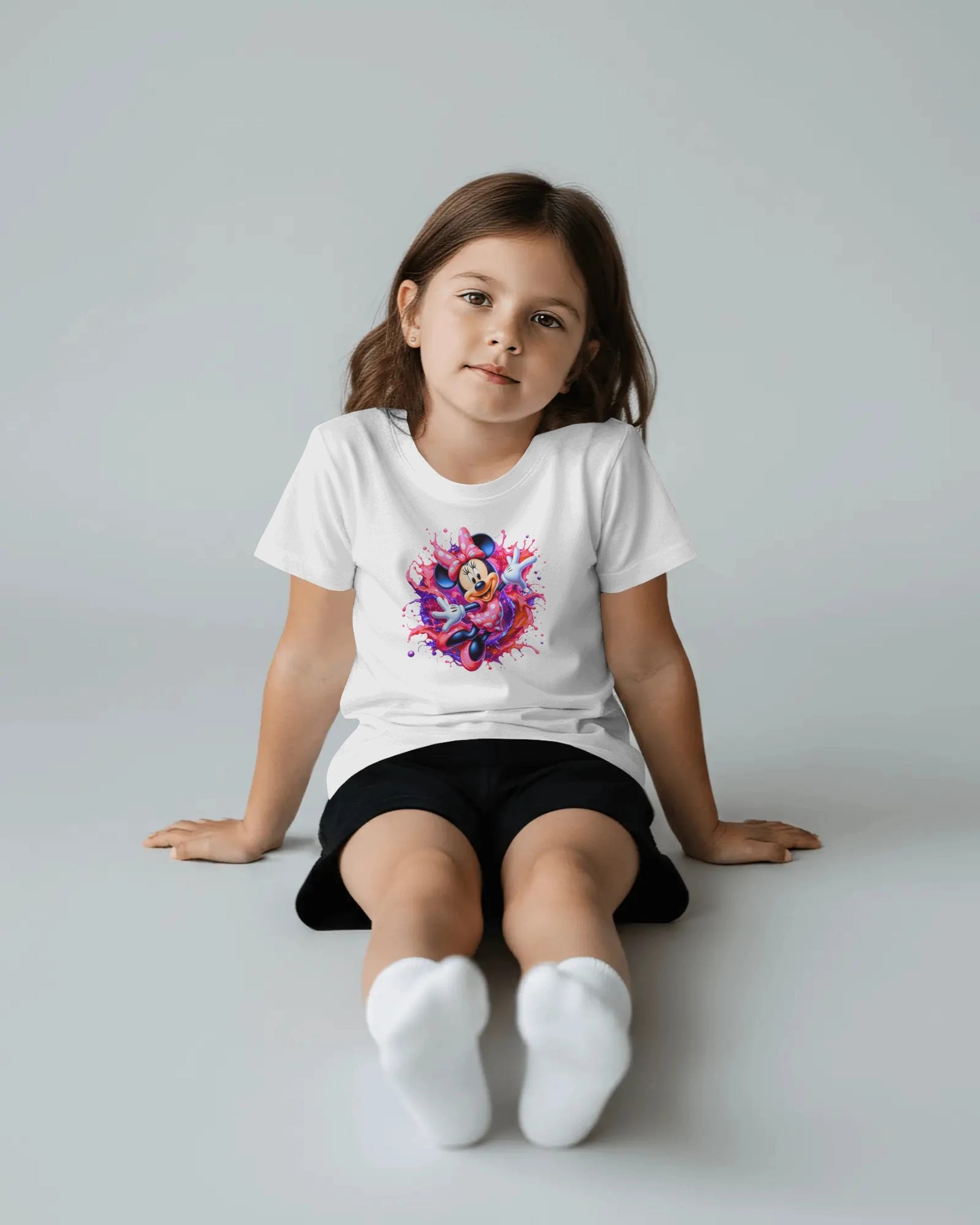 Girls Cute Printed T-Shirt – Happy Cartoon Style | BhaariGear® - BhaariGear