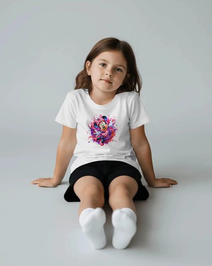 Girls Cute Printed T-Shirt – Happy Cartoon Style | BhaariGear® - BhaariGear