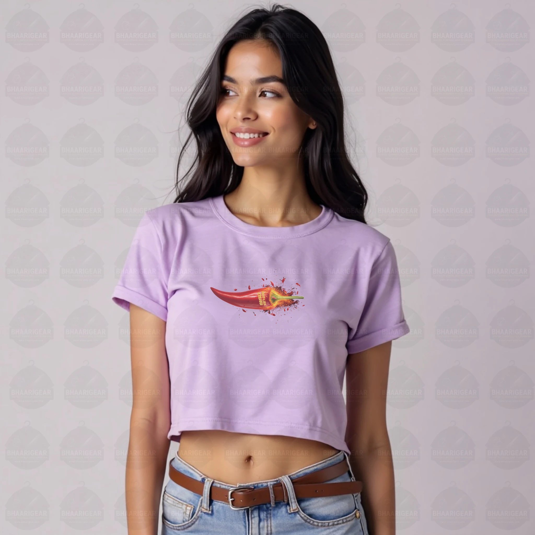 Hot Like Chilli Crop Top – Fiery Bold Streetwear - BhaariGear