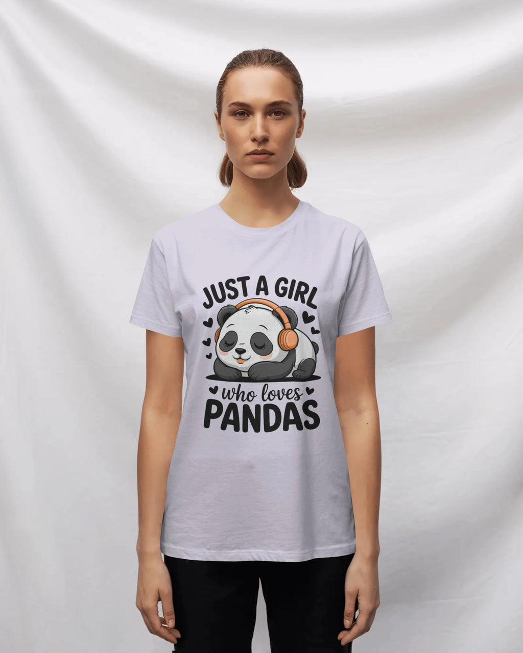 Panda T-Shirt for Girls | Just A Girl Who Loves Pandas – BhaariGear® - BhaariGear
