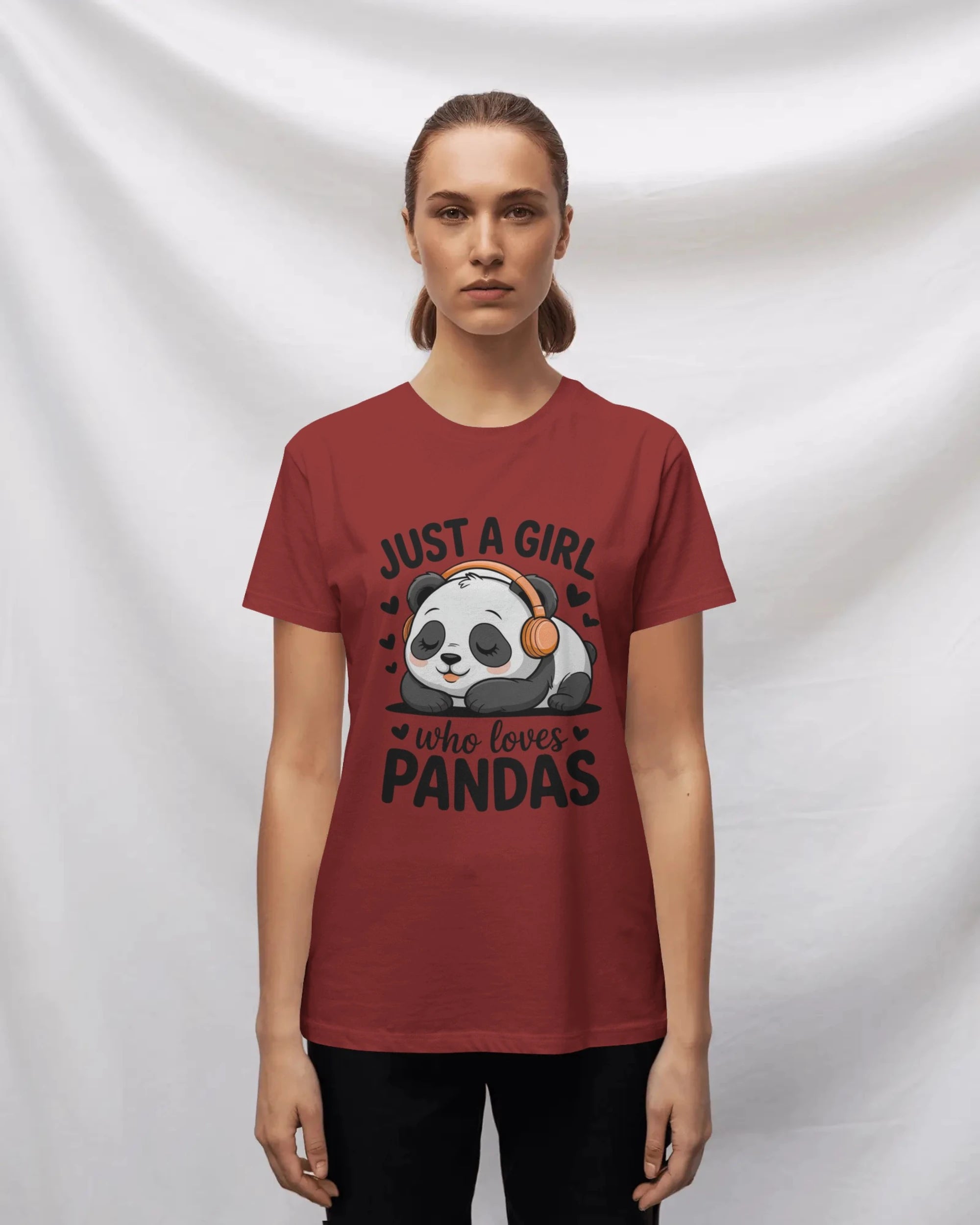 Panda T-Shirt for Girls | Just A Girl Who Loves Pandas – BhaariGear® - BhaariGear