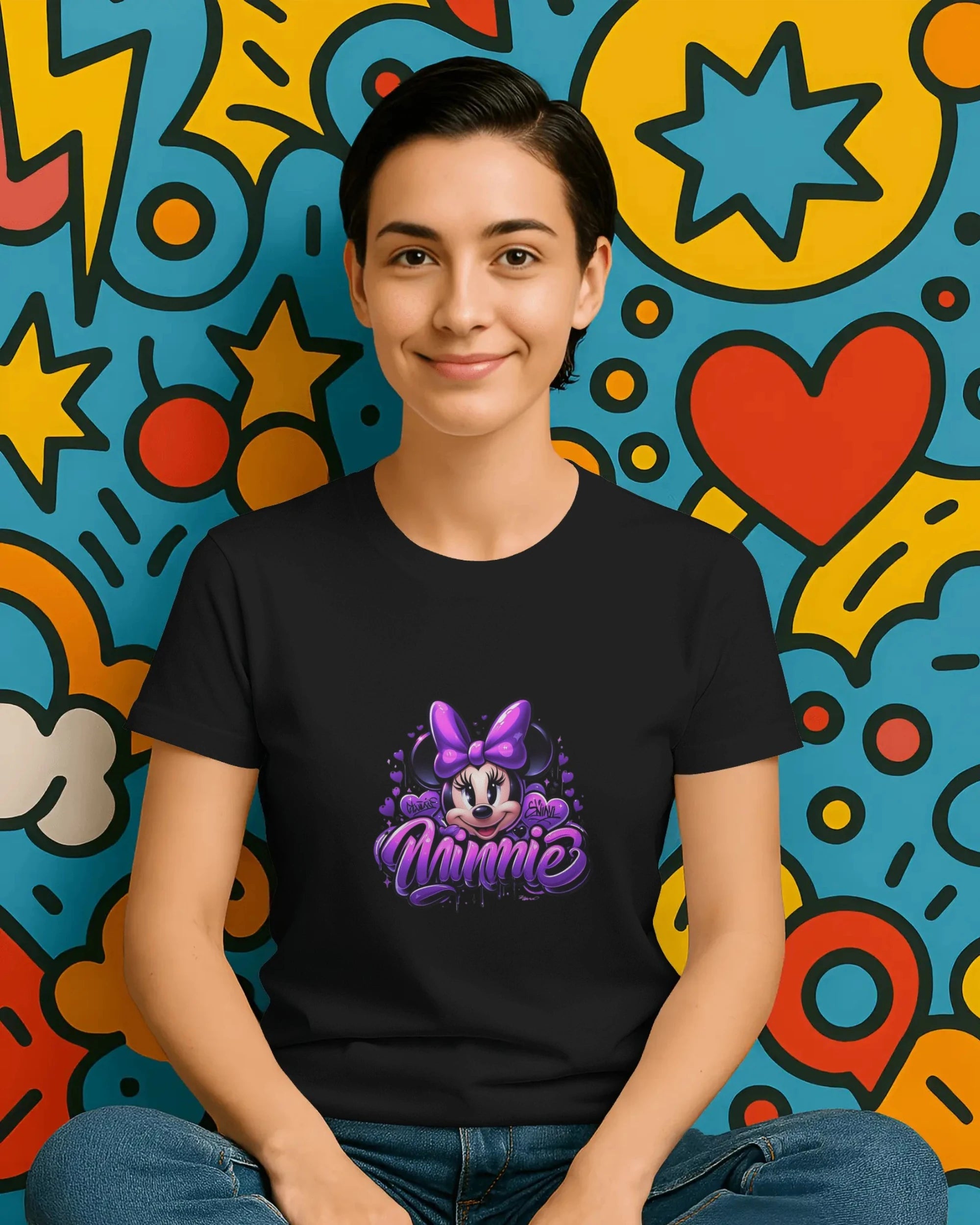Teenage Girls Graphic T-Shirt | Cute Purple Streetwear – BhaariGear® - BhaariGear